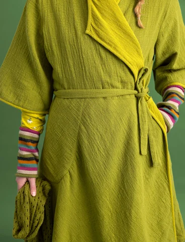 Kleid „Silva“ aus Bio-Baumwollgewebe - avocado