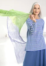 “Hazel” shawl in organic cotton - pea green