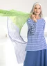 “Hazel” shawl in organic cotton (pea green One Size)