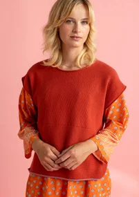 Pull Bästis sans manches �”Edna” en coton recyclé - cuivre