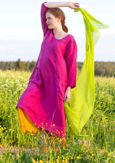 Robe "Sprint" en lin - hibiscus