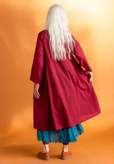 ��“Hedda” woven organic cotton dress - pomegranate