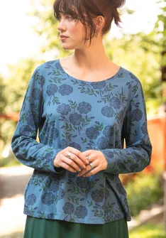 “Sabrina” organic cotton top - light indigo