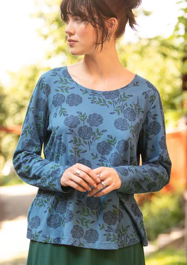 “Sabrina” organic cotton top - light indigo