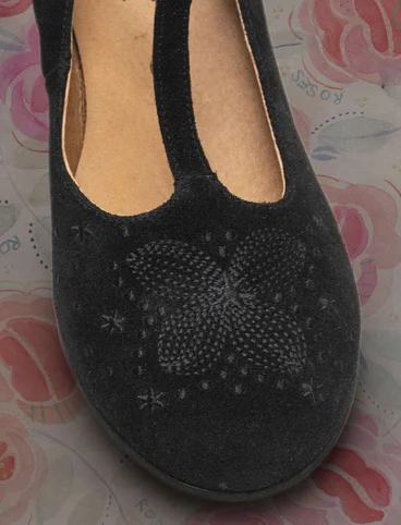 Chaussures de danse "Félicité" en suède - noir