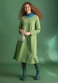 “Stella” organic cotton/elastane jersey dress - coriander