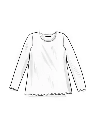 Jersey top in organic cotton - ecru