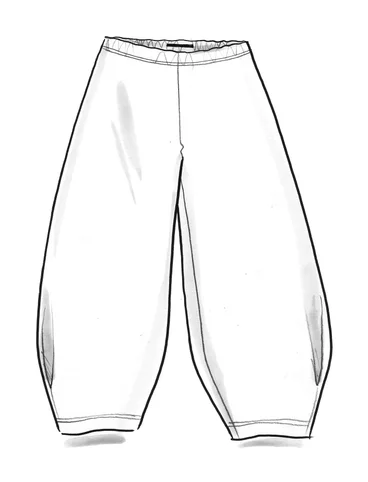 Pantalon "Cozy" en jersey de coton biologique/élasthanne  - olive foncé