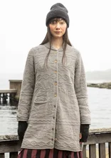 “Nova Scotia” long cardigan in lambswool - grey