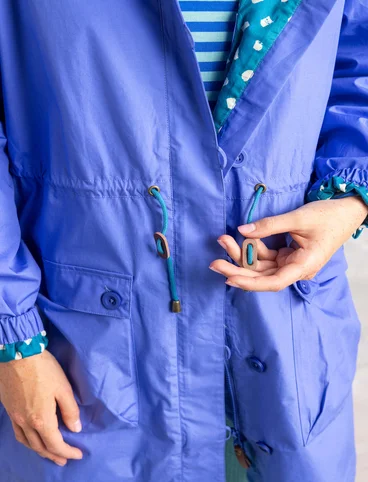 Parka tissée en coton biologique - lotus bleu