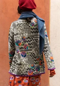 Strickjacke „Elena“ aus Öko-/Recycling-Baumwolle - multi