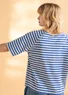 Organic cotton jersey top (brilliant blue/ecru S)