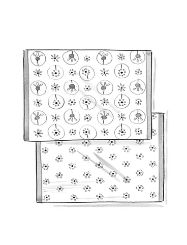 “Indra” place mat in organic cotton - rowan