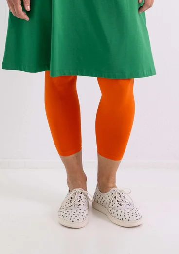 Solid-colour leggings made from recycled polyamide - rosehip