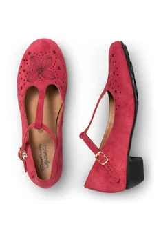 Chaussures de danse "Félicité" en suède - hibiscus foncé