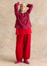 Woven linen trousers - amaryllis