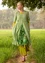 “Midsommarsol” jersey dress in organic cotton (seaweed XS)