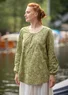 “Venezia” organic cotton top (salvia S)