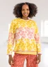 “April” sweater in organic/recycled cotton (mango XS)