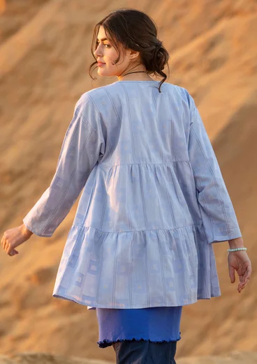 “Cirrus” organic cotton smock blouse - lavender