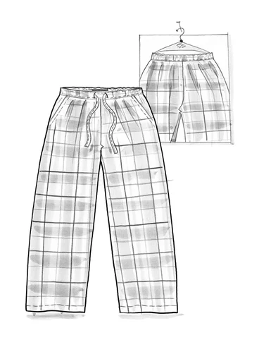 Pantalon de pyjama "Skagen" en coton biologique - sienne brûlée