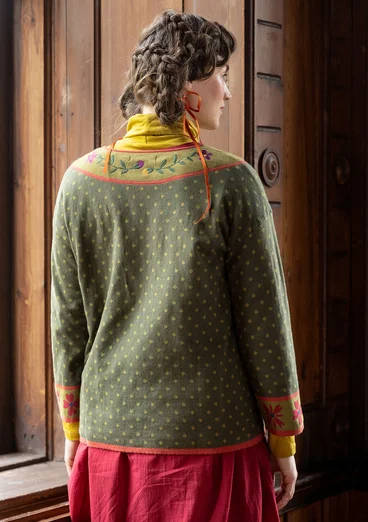 “Maria” organic/recycled cotton sweater - pine