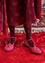 Chaussures de danse "Félicité" en suède (hibiscus foncé 36)
