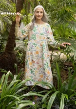 “Mockingbird” woven dress in linen/modal - elderflower