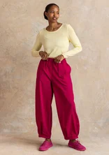 “Bianca” lyocell/elastane jersey top - pastel yellow