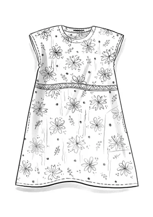 Robe "Mallika" en coton biologique - vanille