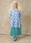 “Öst” woven organic cotton tunic (forget-me-not L)