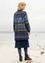 “Borealis” organic and recycled cotton/wool knit tunic (ink blue L)