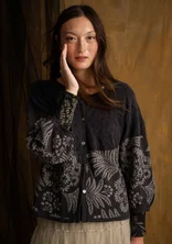 Gilet à motif "Anila" en coton biologique - gris cendré foncé