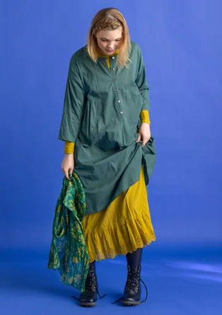 “Hedda” woven organic cotton dress - opal green