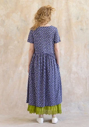 Jerseykleid „Billie“ aus Bio-Baumwolle/Modal - dunkelindigo-gemustert