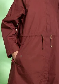 “Madison” organic cotton parka - beetroot