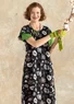 Robe "Peony" en coton biologique/modal (noir S)