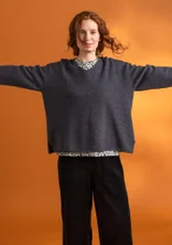 Pullover aus Alpakagemisch - dunkelaschgrau-melange