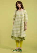 Robe "Ellinor" en coton biologique tissé - kiwi