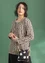 “Jasmine” recycled cotton favourite sweater (dark natural/patterned S)
