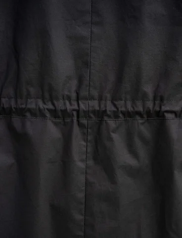 Parka "Lucy" en coton biologique tissé - noir