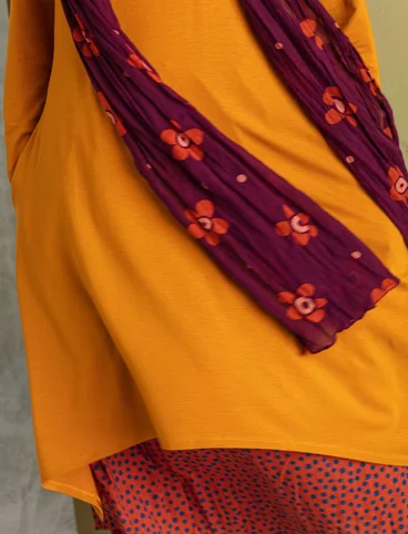 Tricot jurk van lyocell/elastaan - leeuwengeel