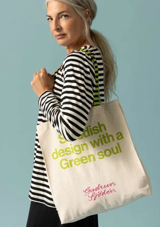 Tote bag in organic cotton - undyed