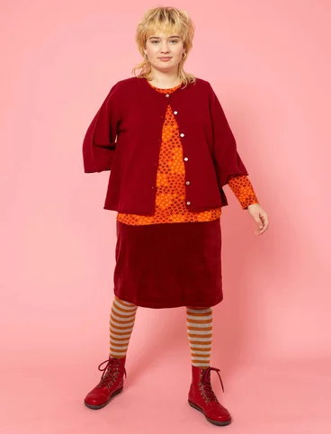 Wool cardigan - agate red