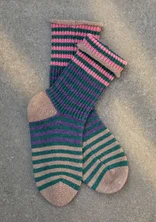 Knit lambswool socks - dark jade