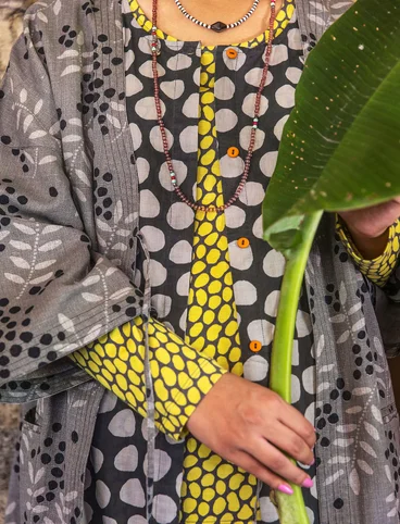Kimono "Amaya" en coton biologique/lin - gris fer