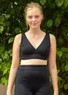 “Sunshine” recycled polyamide/elastane bikini top (black M)