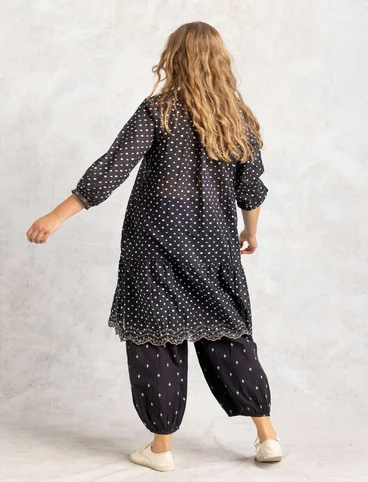 Kleid „Lilly“ aus Bio-Baumwollgewebe - schwarz