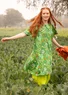 Jerseykleid „Midsommarnatt“ aus Bio-Baumwolle (seegras XL)