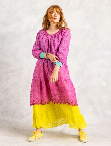 Kleid „Lilly“ aus Bio-Baumwollgewebe - wildrose